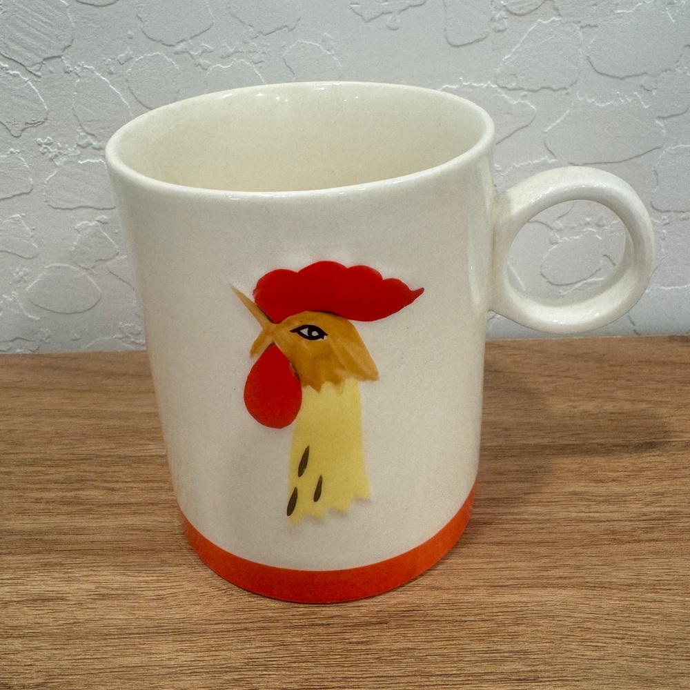 Vintage 1961 Tapered Holt Howard 3D Rooster Cup Mug - Picture 1 of 6